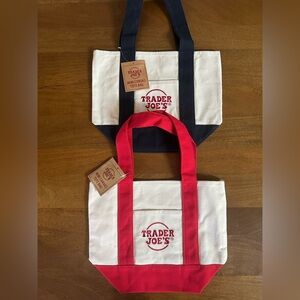 Trader Joe's Mini Canvas Tote Bags